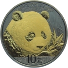 China 10 Yuan 2018 Silber Panda - 30 gr. Feinsilber mit Teilvergoldung